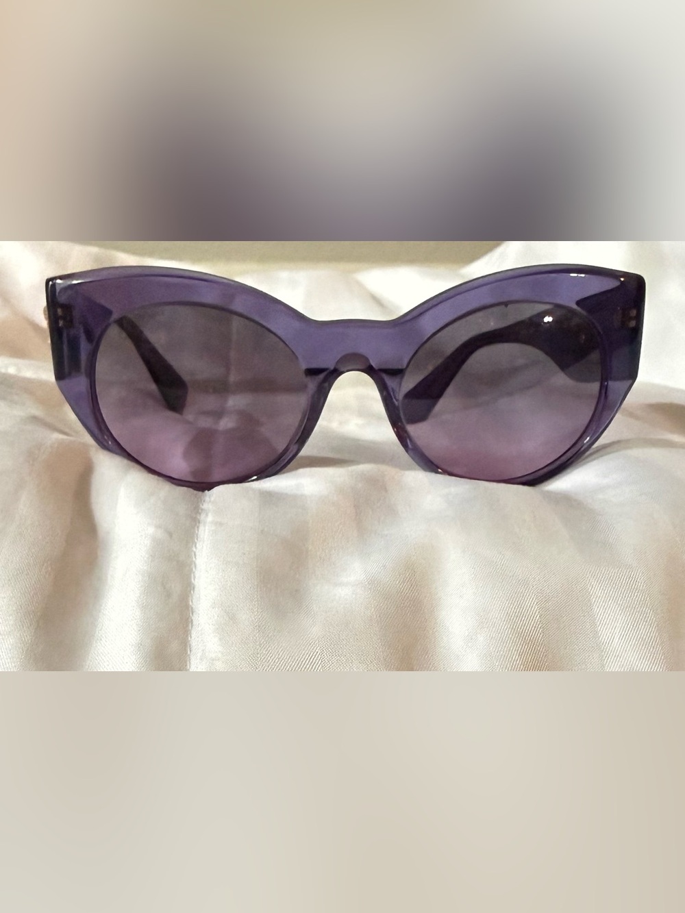 Versace VE 4297 Purple Medusa Cat Eye Sunglasses - Picture 2 of 10